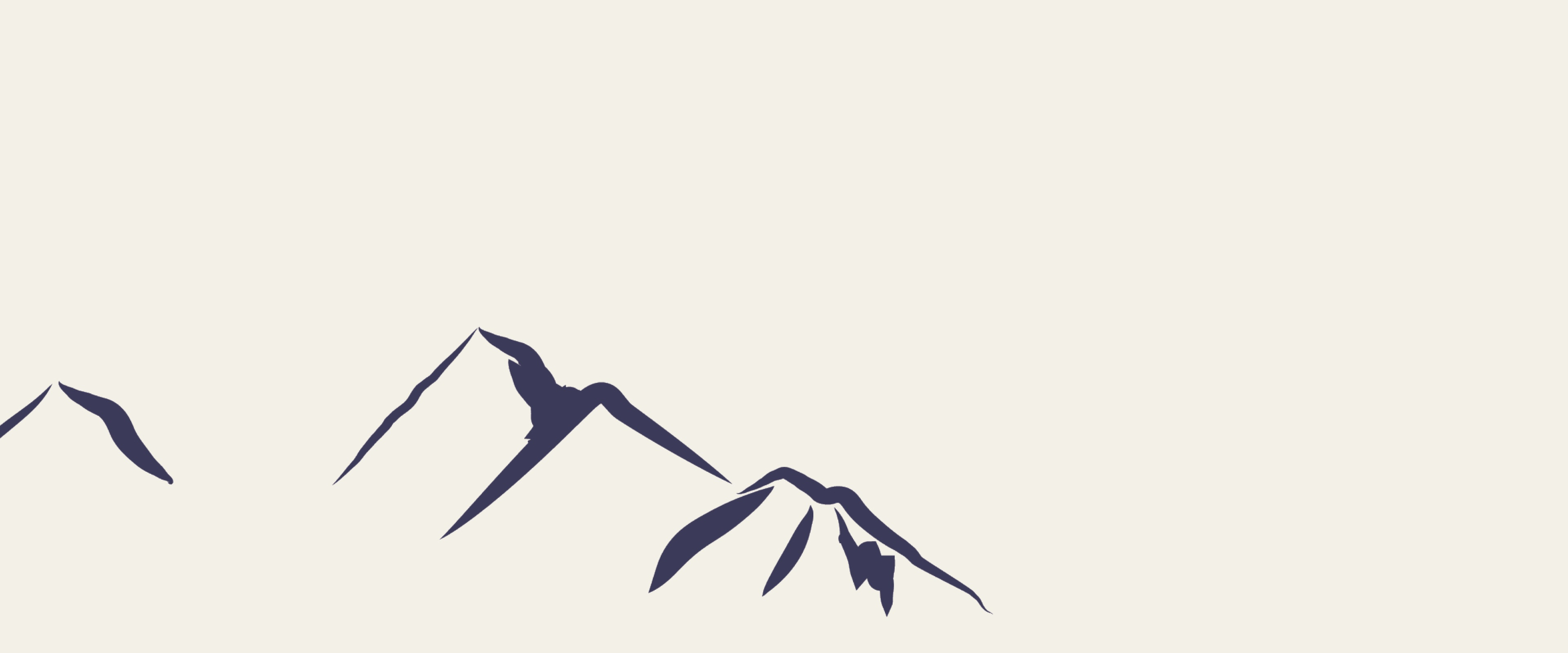 Cream mountain graphic for Peak Artisan Labs