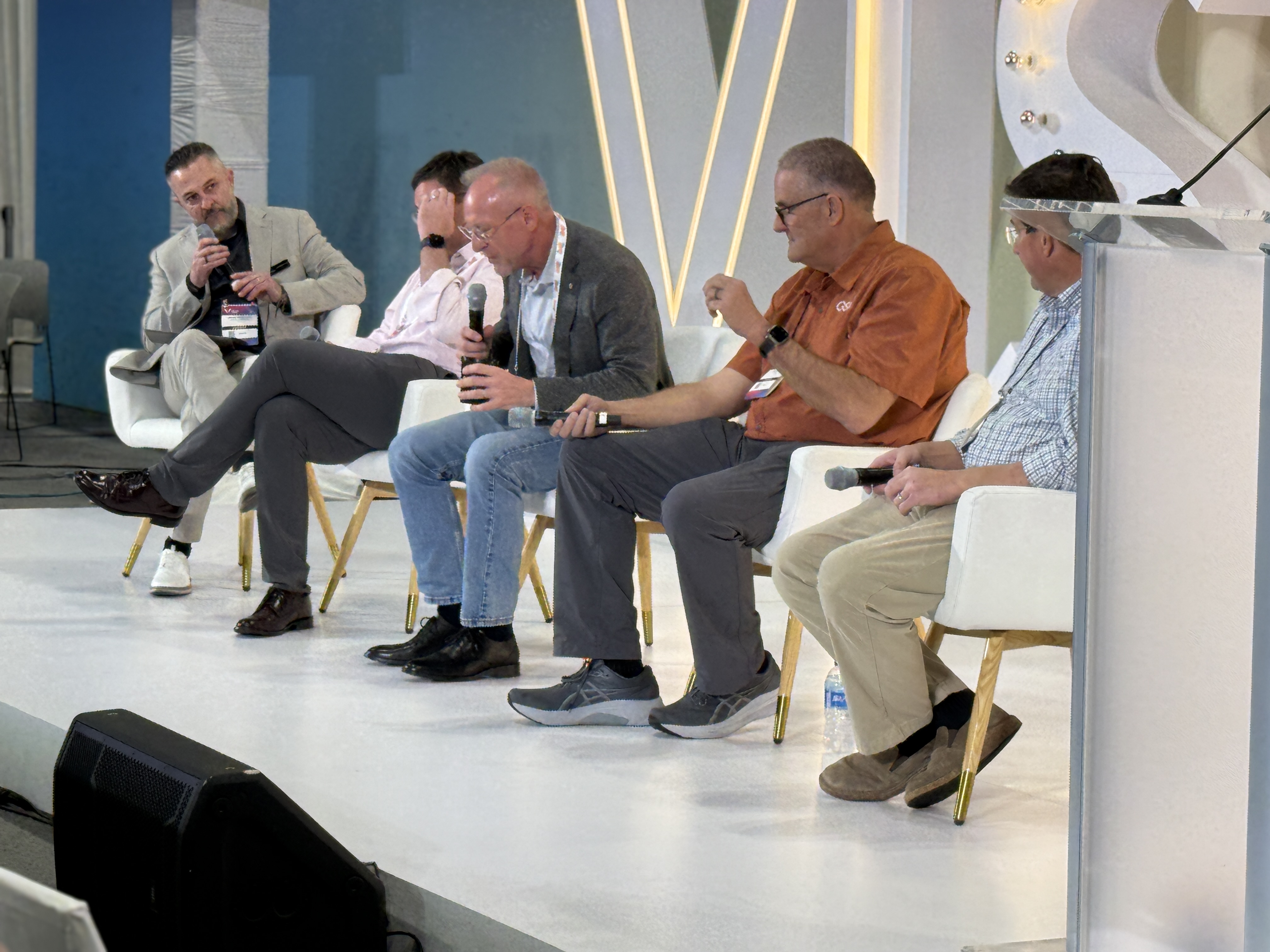Brandon Butler leading an optical industry panel